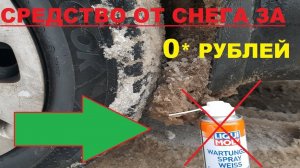 ЛАЙФХАК : СРЕДСТВО ОТ НАЛИПАНИЯ СНЕГА НА ПОДКРЫЛКИ LADA VESTA, KIA RIO....ЗА 0 РУБЛЕЙ