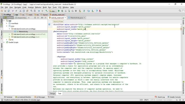 How To Make Scroll Features In Android Studio Easily - (ScrollView) смотреть онлайн