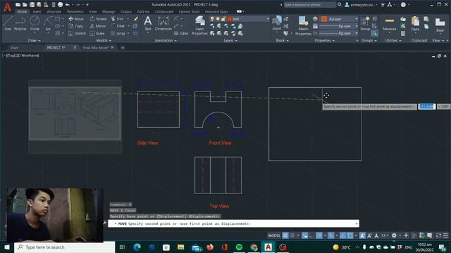 PROJECT 1: VIDEO MAKING IN AUTOCAD (Isometric and Orthographic Drawing) смотреть онлайн