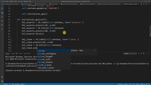 Python Curso V2: 683 3/4 Ventana Emergente para Iniciar Sesión en una Aplicación Tkinter смотреть онлайн