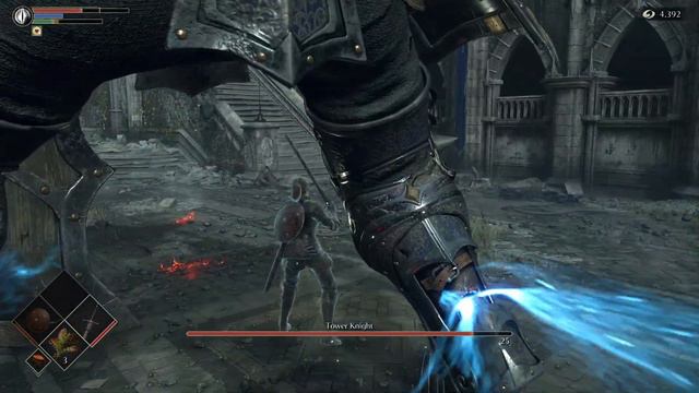 Demon's Souls PS5 Tower Knight Fight смотреть онлайн