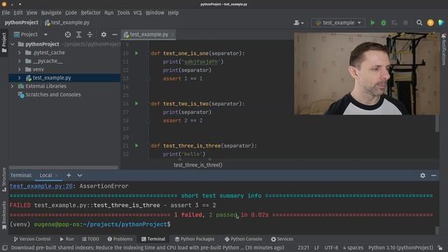 Запуск автотестов с помощью Pytest, первичная настройка смотреть онлайн