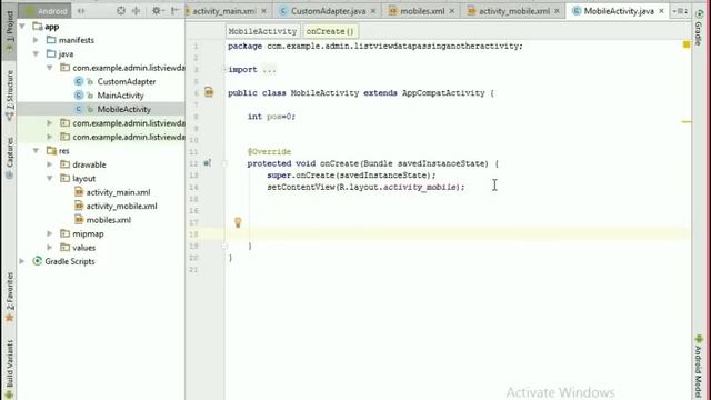 Listview-Data Passing To AnotherActivity