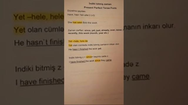 Present Perfect Tense Form смотреть онлайн