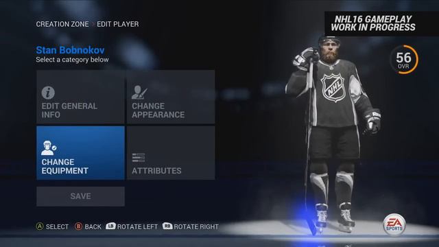 NHL 16 PLAYER CREATION! 
