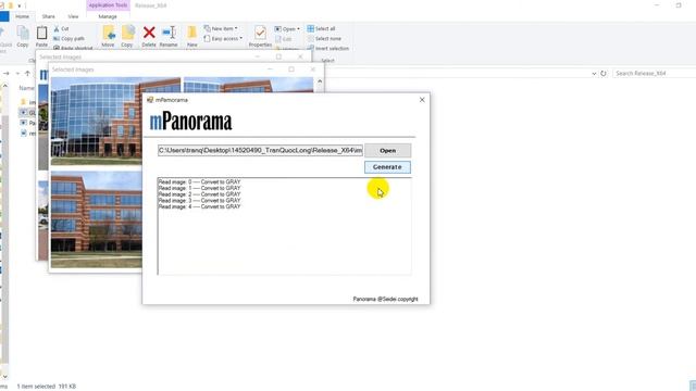 Opencv | C++ | Demo Panorama - Images stitching -SIFT смотреть онлайн