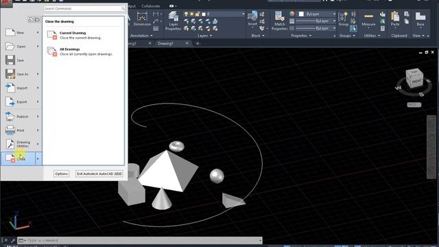 Close All Open Drawings AutoCAD смотреть онлайн