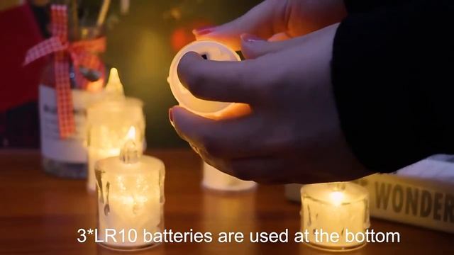 Светодиодная беспламенная свеча, цвет в ассортименте