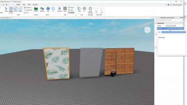 How to make textures easily in  Roblox in studio (v decals)