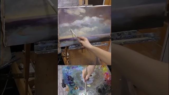 Как написать копию Айвазовского. Морской пейзаж shorts. смотреть онлайн
