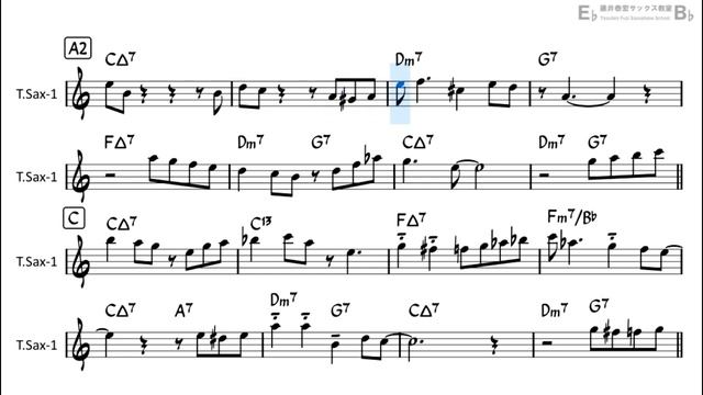 White Christmas - Backing Track with Sheet Music for Tenor Sax смотреть онлайн