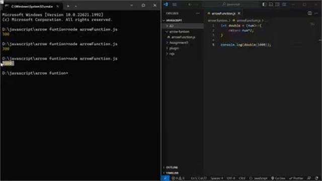 Arrow function javascript | JavaScript function crash course | Arrow Functions Revisited Part-1 смотреть онлайн