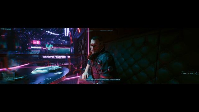 Cyberpunk 2077: Beginning Meeting Jackie Welles at Lizzie's Bar Raytracing смотреть онлайн