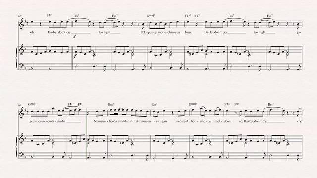 Alto Sax - Baby Don’t Cry - EXO - Sheet Music, Chords, & Vocals смотреть онлайн