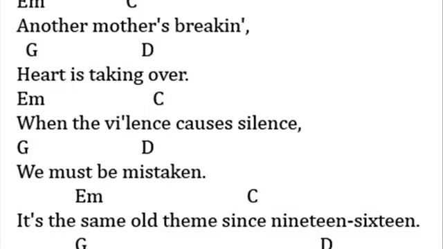 zombie chord lyrics смотреть онлайн