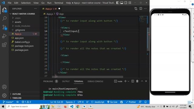 #7 - TextInput and Button - React Native Tutorial For Beginners 2023 смотреть онлайн
