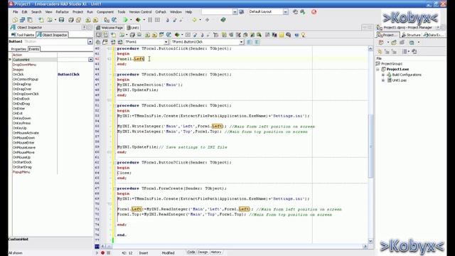 Work with INI files - Delphi Tutorial смотреть онлайн