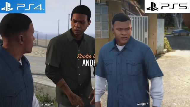 GTA V | PS4 VS PS5 Графика и время загрузки | Сравнение (4K 120 кадров в секунду) смотреть онлайн