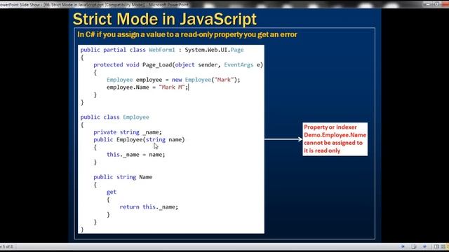 Strict Mode in JavaScript смотреть онлайн