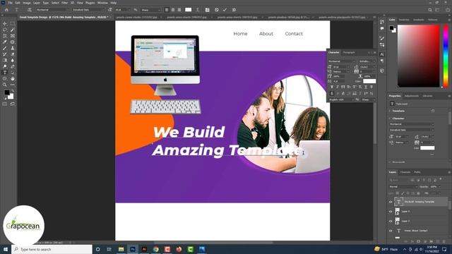 Professional Email Newsletter Design | Adobe Photoshop Tutorial смотреть онлайн