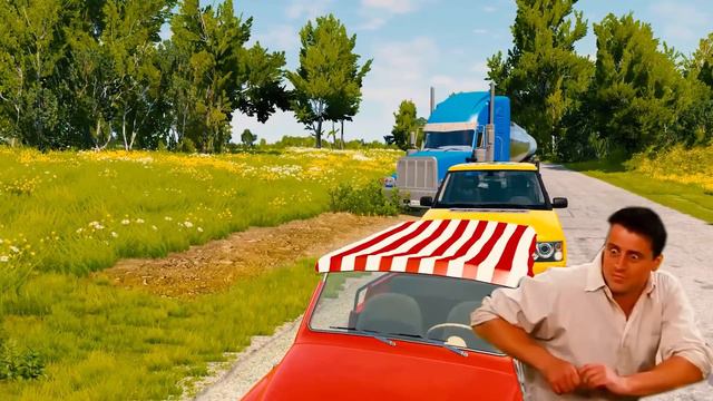 Crazy Tractor vs Monster Truck vs Police Cars - Train transporting Truck - Trains vs Trains - BeamN смотреть онлайн