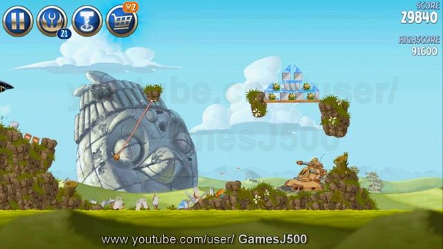 Angry Birds Star Wars 2- Level B3-19 gold Box Battle of Naboo Walkthrough 3 Sterne смотреть онлайн
