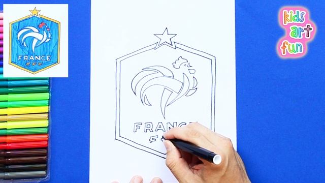 How to draw France National Football Team Logo смотреть онлайн