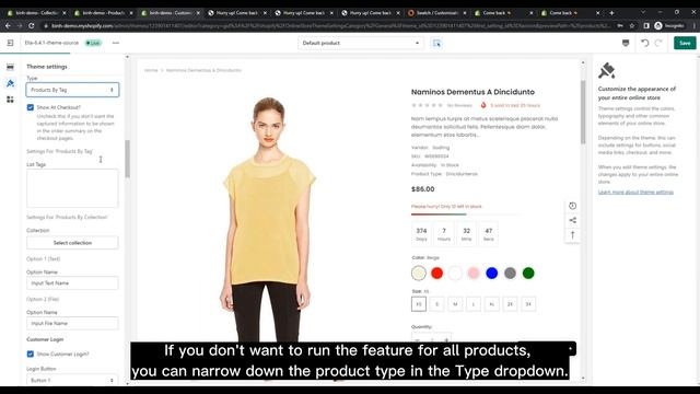 #21 - How to set up "Customization Product Option" in Ella Shopify Theme? смотреть онлайн