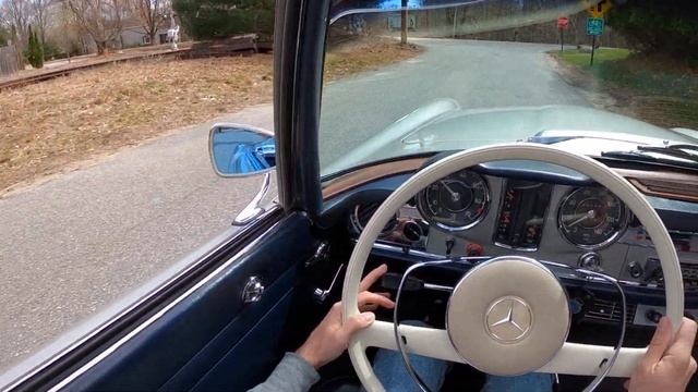 Mercedes Benz 250SL with 5-Speed Test Drive and Walk Around смотреть онлайн