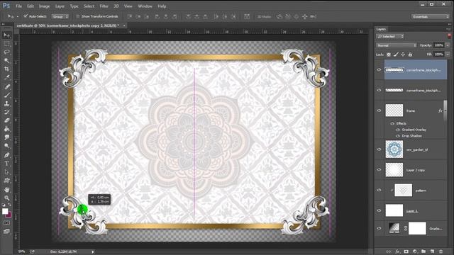 Cara Membuat desain sertifikat - How to create certificate design in photoshop смотреть онлайн