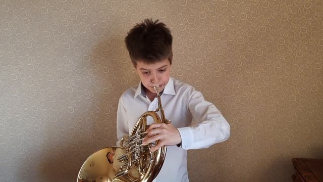 French horn Валторна Г.ГЕНДЕЛЬ Гавот с вариациями смотреть онлайн