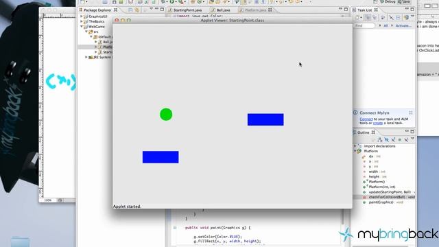 Learn Java 2.15- Game Applet- Game Physics смотреть онлайн