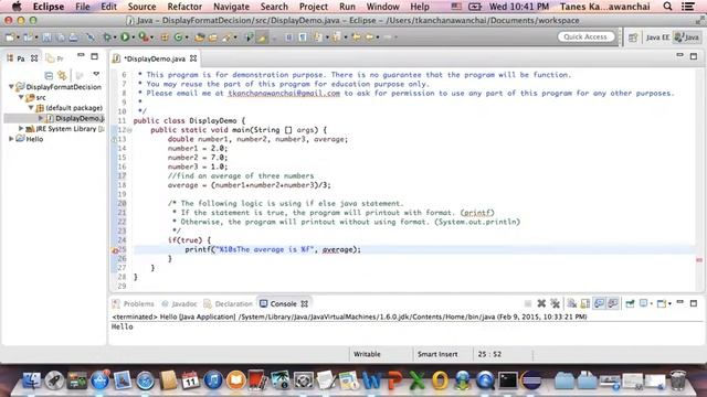 Chapter 3 Printf IfElse Javadoc Comments смотреть онлайн