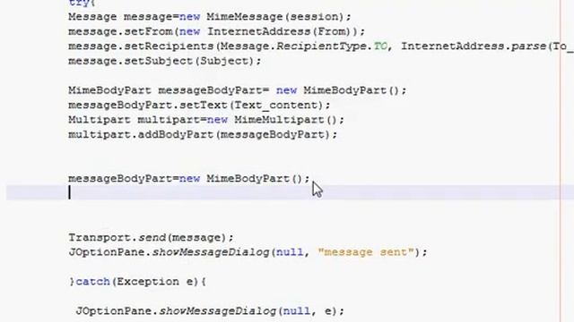 Java prog#91 JavaMail Attach file with your Email Part 2 смотреть онлайн