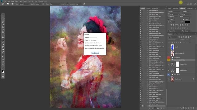 Painting Effect Photoshop Action смотреть онлайн
