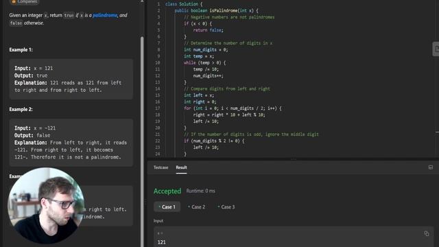 Mastering Palindrome Numbers in Java - LeetCode - 9 | Unraveling the Logic and Code with vanAmsen смотреть онлайн