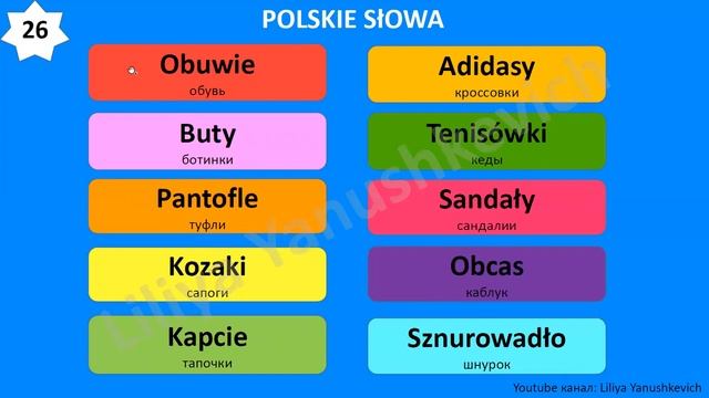 3. Польские слова. Język polski. смотреть онлайн