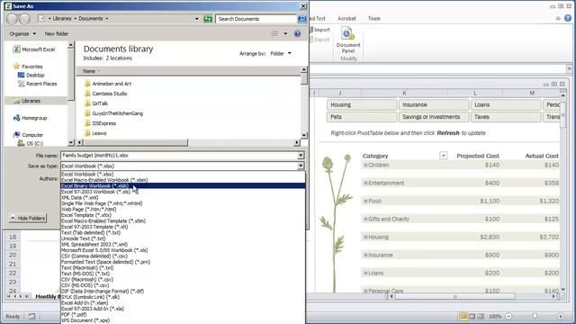 VBA Programming for Excel 2010 -- V1.04 - Saving a Macro-Enabled Workbook -- Free Beginners Tutoria смотреть онлайн