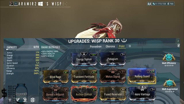 Warframe | Wisp | Almost B-2 "Spirit" | Steel Path Build смотреть онлайн