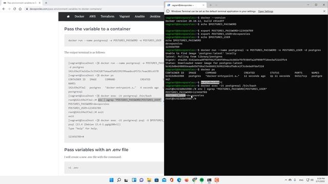 Pass environment variables to Docker containers смотреть онлайн