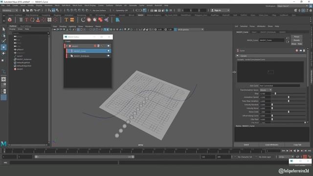 Tips and Tricks - Animation by CURVE with MASH / Maya - #0009 смотреть онлайн