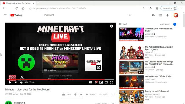 Minecraft Mob Vote Reaction! #Team ICEOLOGER! смотреть онлайн