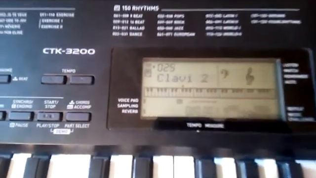 Синтезатор Casio CTK-3200 смотреть онлайн