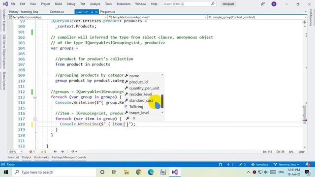 How To; LINQ, simple query, select or projection, group, into, where, let, order смотреть онлайн
