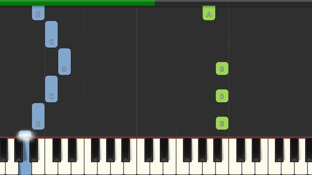 Masha And The Bear - Lullaby Song (Rock-a-bye, Baby!) (Slow Medium) Piano Tutorial 4K смотреть онлайн