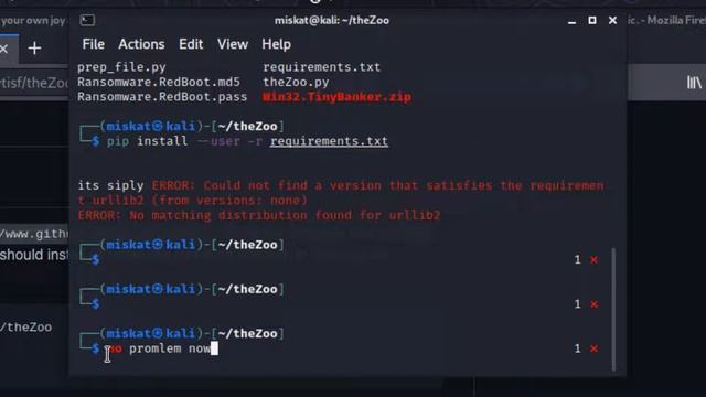 How to download theZoo and Ransomware in kali linux (MALWARE ANALYSIS) смотреть онлайн