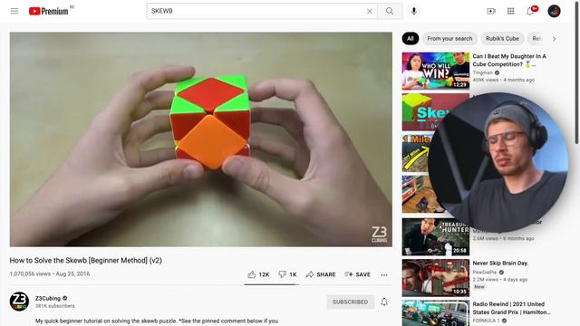 THE 1 HOUR SKEWB CHALLENGE (very intense) смотреть онлайн