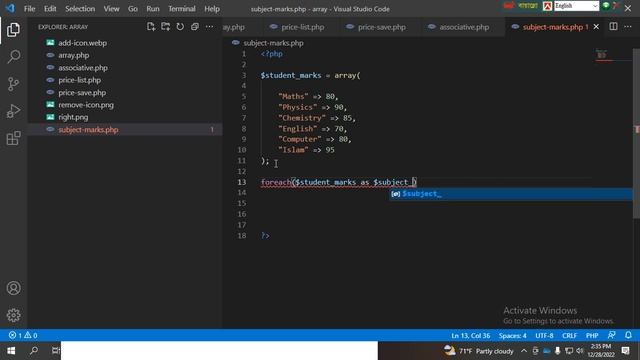 8# Associative array || foreach loop with real example || PHP Advance Tutorial (Array) || mamurjor смотреть онлайн