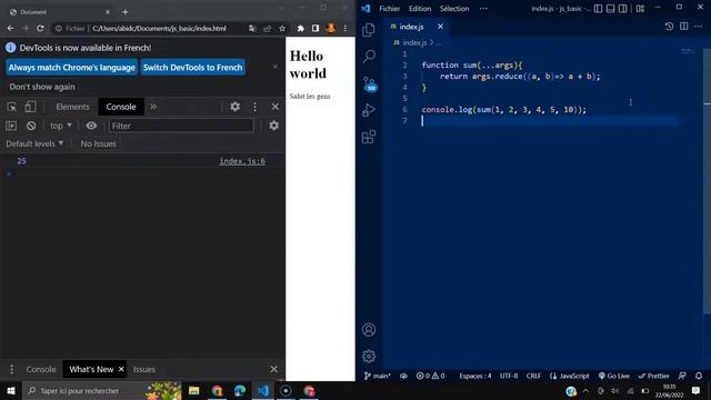 Apprendre JavaScript 7 4 L'Opérateur de repos 1 смотреть онлайн