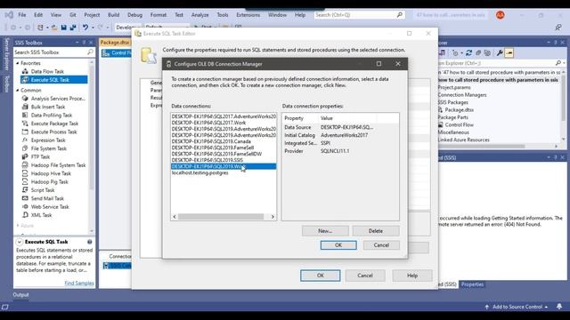 47 How to call stored procedure with parameters in SSIS смотреть онлайн